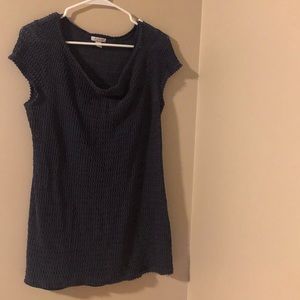 A Pea In The Pod navy shirt with attached tank, size M